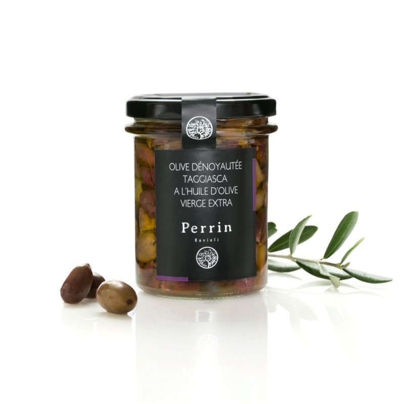 Olive dénoyautée "Taggiasca" dans l'huile d'olive- 180g