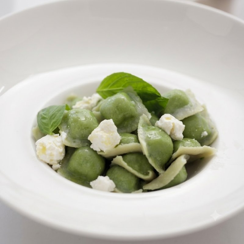 Spinach small ravioli