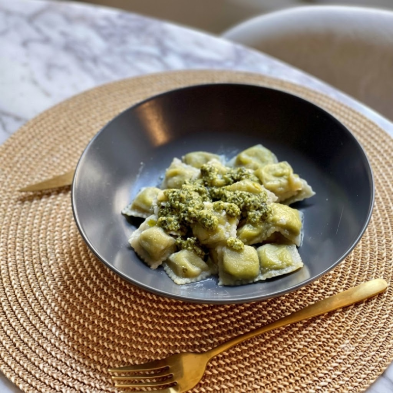 basil small ravioli